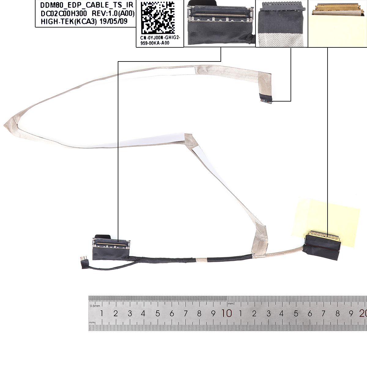 Picture of New LCD Display Screen Cable Replacement  For IBM    Lenovo SL510 sl510k L510   75Y5628 DD0GC3LC000,ORG